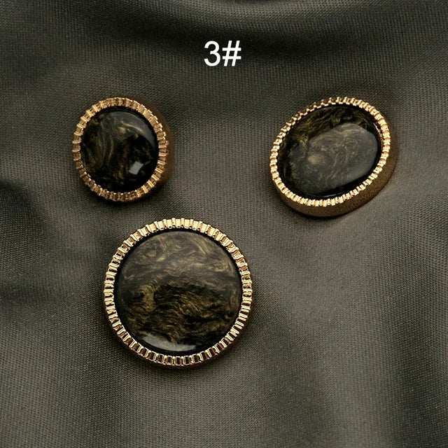 Metal Gold Fashion Suit Buttons