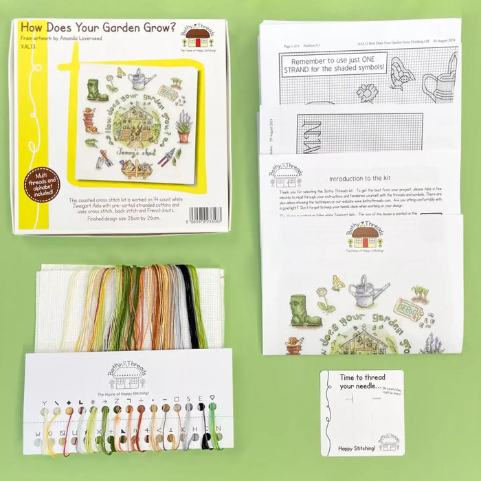 Cross Stitch Kit Bothy Threads - How Does Your Garden Grow?