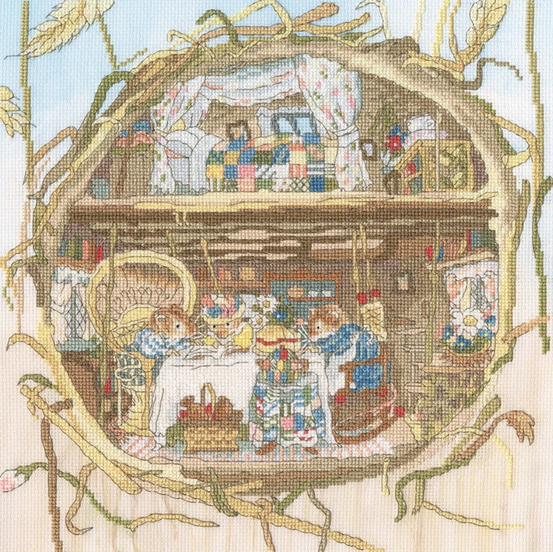 Cross Stitch Kit Bothy Threads - Tea With The Harvest Mice