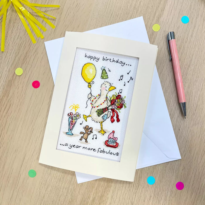 Cross Stitch Kit Bothy Threads - Greeting Card - More Fabulous