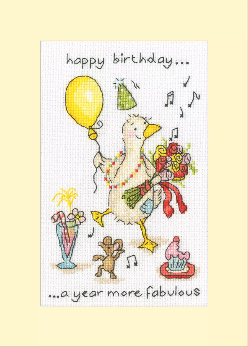 Cross Stitch Kit Bothy Threads - Greeting Card - More Fabulous