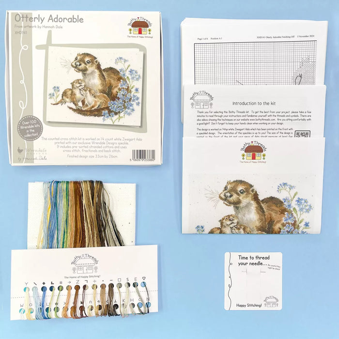Cross Stitch Kit Bothy Threads - Otterly Adorable
