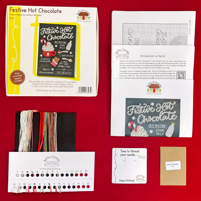 Cross Stitch Kit Bothy Threads - Festive Hot Chocolate