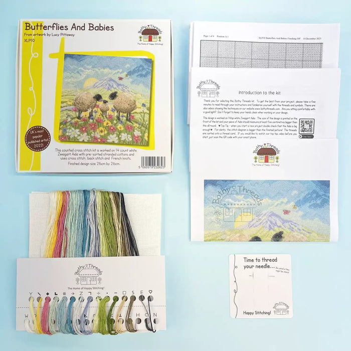 Cross Stitch Kit Bothy Threads - Butterflies And Babies
