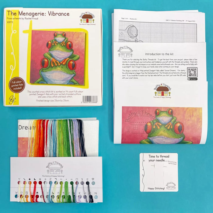 Cross Stitch Kit Bothy Threads - The Menagerie - Vibrance