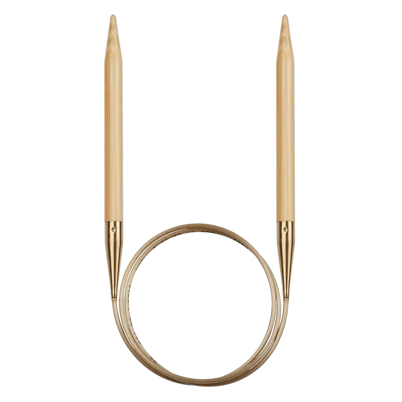 AddiNature Bamboo Circular Needle 80cm Addi Circular Knitting Needles - HobbyJobby