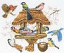 Anchor Essentials Cross Stitch Kit - APC942, Bird Table Cross Stitch Kits - HobbyJobby