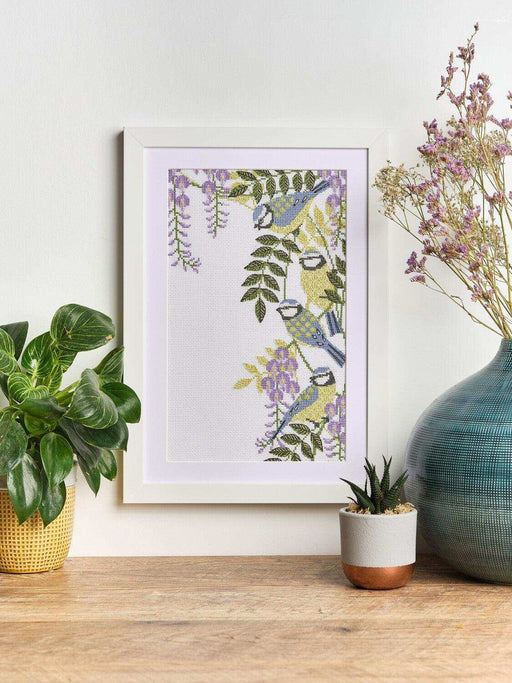 Anchor Essentials Cross Stitch Kit - DCX009, Ashley Hutchinson Blue Tit Cross Stitch Cross Stitch Kits - HobbyJobby
