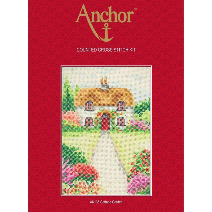 Anchor Starter Cross Stitch Kit - AK136, Cottage Garden Cross Stitch Kits - HobbyJobby
