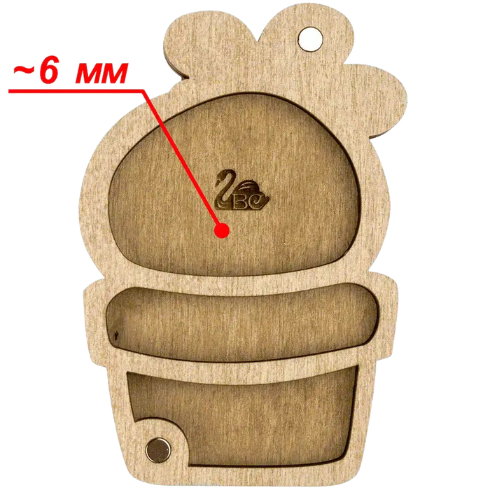 Bead organizer with wooden cover FLZB-098 Wonderland Crafts Bead Organizers - HobbyJobby