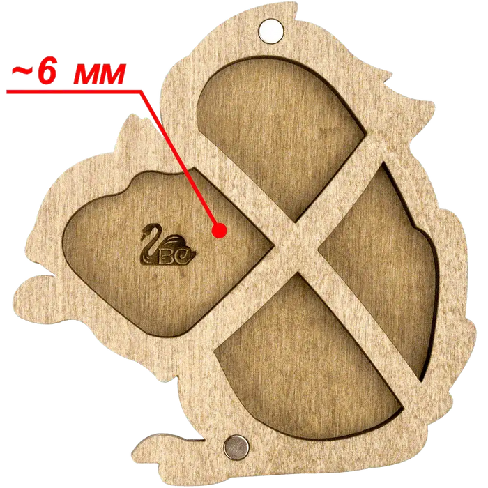 Bead organizer with wooden cover FLZB-100 Wonderland Crafts Bead Organizers - HobbyJobby