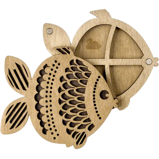 Bead organizer with wooden cover FLZB-105 Wonderland Crafts Bead Organizers - HobbyJobby