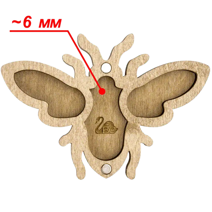 Bead organizer with wooden cover FLZB-106 Wonderland Crafts Bead Organizers - HobbyJobby