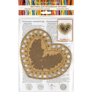Blank for embroidery with thread on wood FLHW-017 Wonderland Crafts Blank for Embroidery - HobbyJobby
