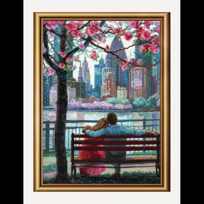 Cross Stitch Kit Riolis - "BLOOMING NEW YORK" 30X40 CM SRA1015