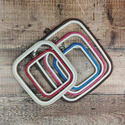 Blue Square Embroidery Hoop - Nurge Flexible Cross Stitch Hoop Hoops - HobbyJobby