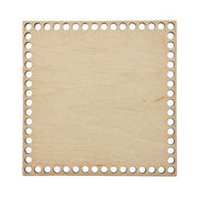 Bobilon Square Wooden Bottom for Crochet Baskets Crochet Accessories - HobbyJobby