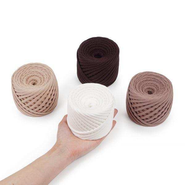 Bobilon T-shirt Yarn Balls 7-9mm - Set of 4 Chunky Yarn - HobbyJobby
