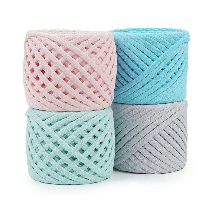 Bobilon T-shirt Yarn Balls 7-9mm - Set of 4 Chunky Yarn - HobbyJobby