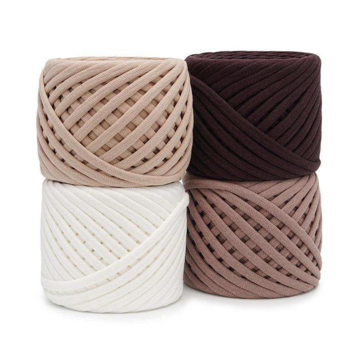 Bobilon T-shirt Yarn Balls 7-9mm - Set of 4 Chunky Yarn - HobbyJobby