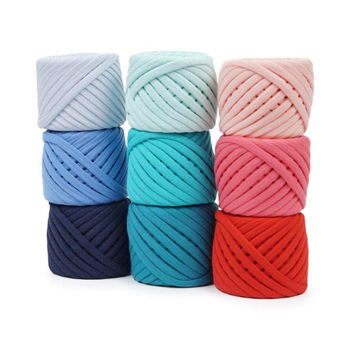 Bobilon T-shirt Yarn Balls 7-9mm - Set of 9 Chunky Yarn - HobbyJobby