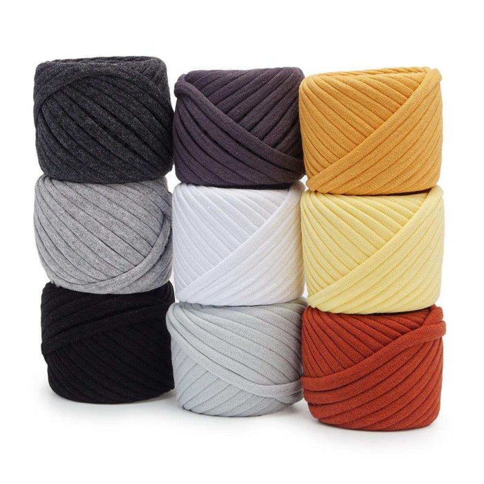Bobilon T-shirt Yarn Balls 7-9mm - Set of 9 Chunky Yarn - HobbyJobby