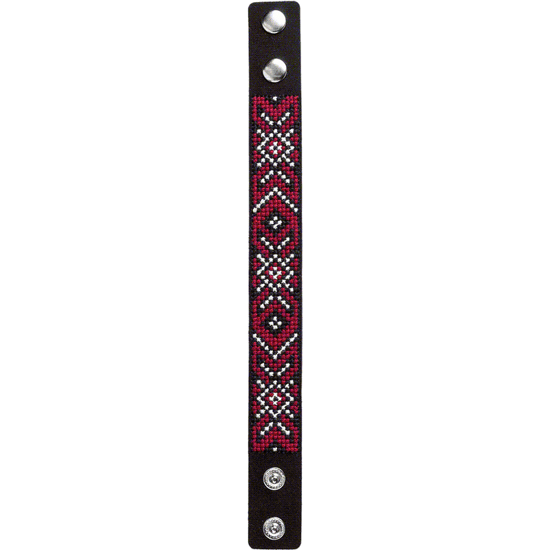 Bracelet Needlecraft Kit - Cross Stitch Kits on Leather Wonderland Crafts Bracelet Kits - HobbyJobby