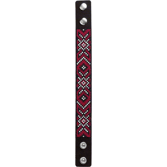 Bracelet Needlecraft Kit - Cross Stitch Kits on Leather Wonderland Crafts Bracelet Kits - HobbyJobby