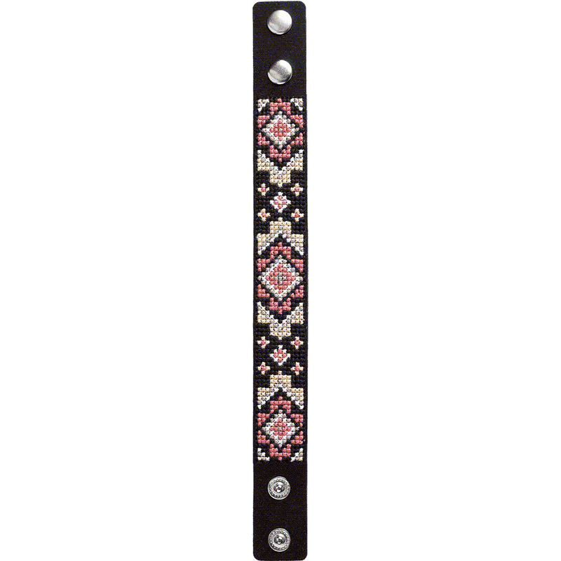 Bracelet Needlecraft Kit - Cross Stitch Kits on Leather Wonderland Crafts Bracelet Kits - HobbyJobby