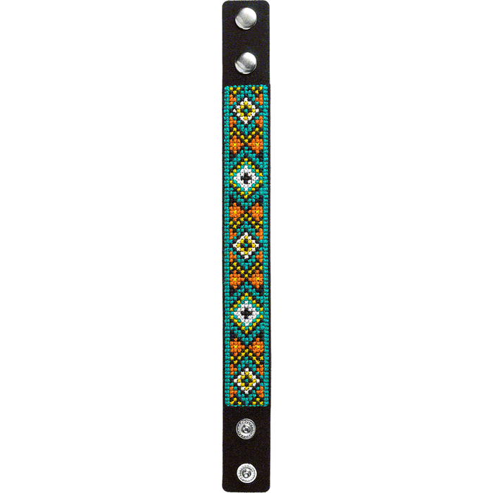 Bracelet Needlecraft Kit - Cross Stitch Kits on Leather Wonderland Crafts Bracelet Kits - HobbyJobby