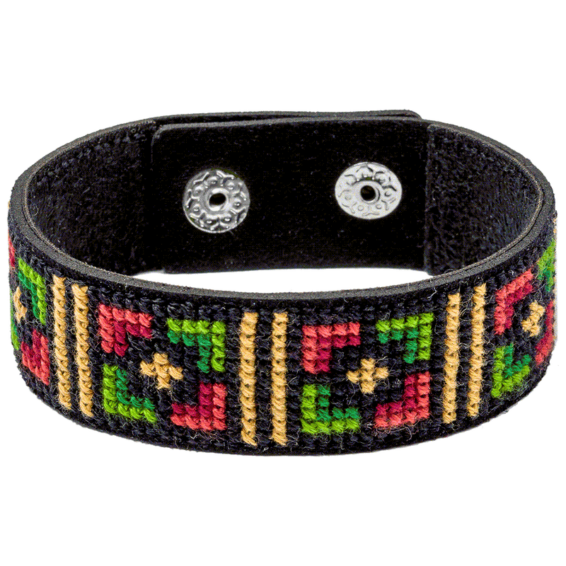 Bracelet Needlecraft Kit - Cross Stitch Kits on Leather Wonderland Crafts Bracelet Kits - HobbyJobby