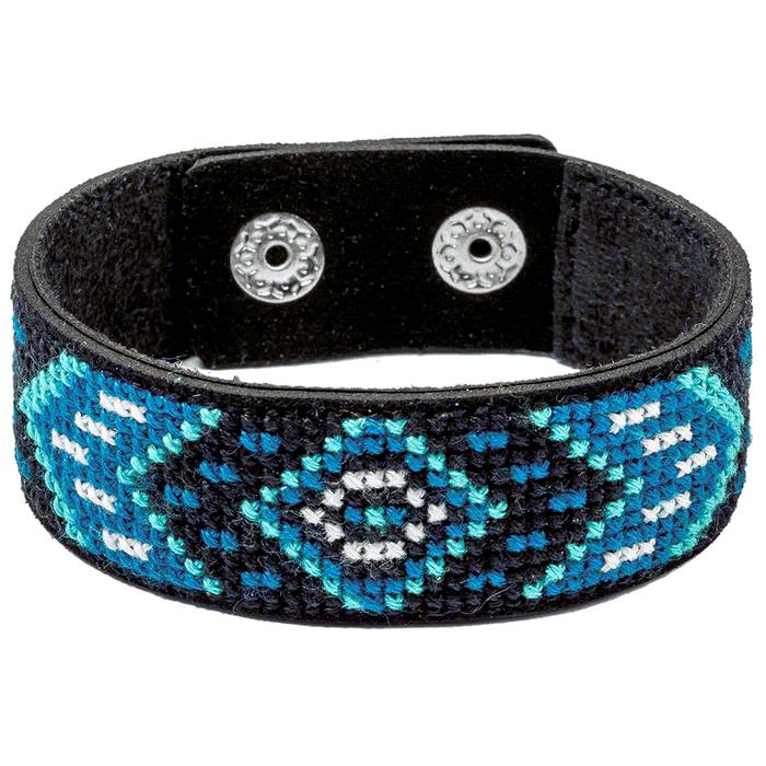 Bracelet Needlecraft Kit - Cross Stitch Kits on Leather Wonderland Crafts Bracelet Kits - HobbyJobby