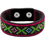 Bracelet Needlecraft Kit - Cross Stitch Kits on Leather Wonderland Crafts Bracelet Kits - HobbyJobby