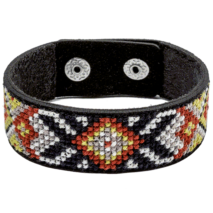 Bracelet Needlecraft Kit - Cross Stitch Kits on Leather Wonderland Crafts Bracelet Kits - HobbyJobby