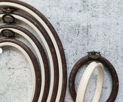 Brown Embroidery Hoop - Oval Nurge Flexible Hoop Hoops - HobbyJobby