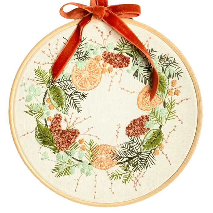 Wild Wreath Modern Embroidery Kit