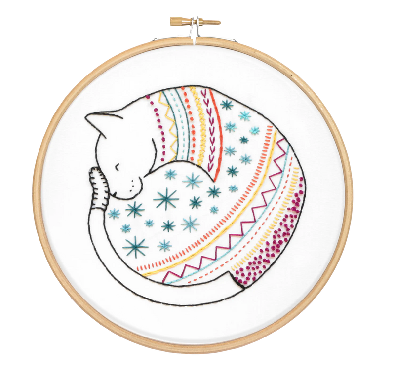 Cat Embroidery Kit