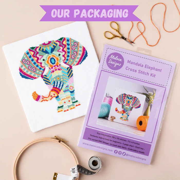 Mandala Lion Cross Stitch Kit