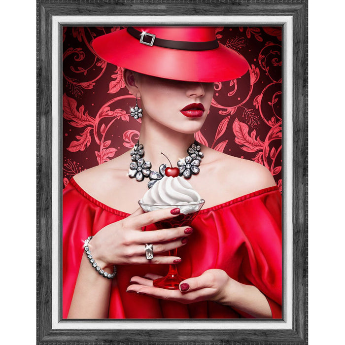 Diamond Painting Kit - CHERRY LADY 30X40 CM AZ-1793