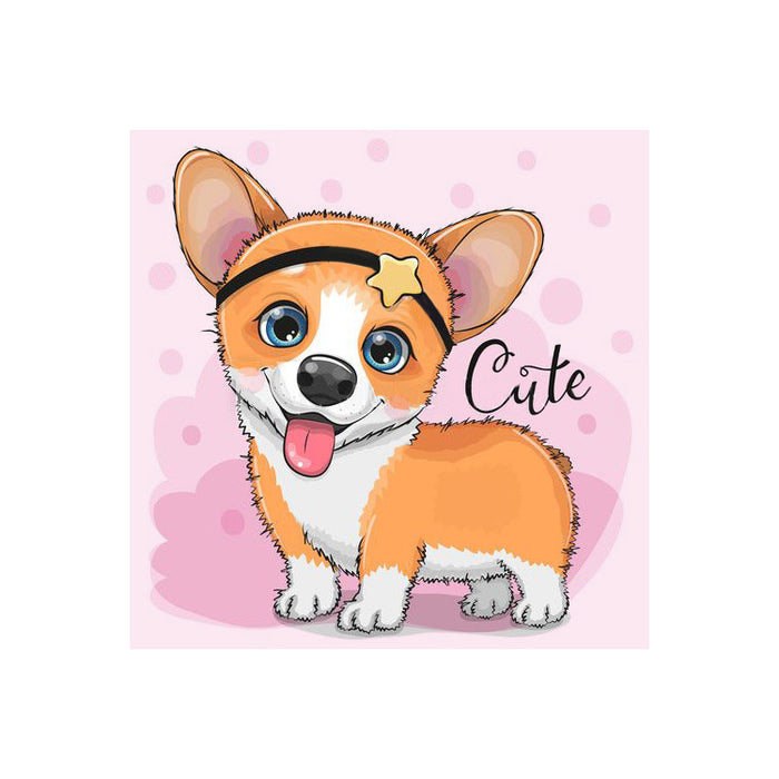 Diamond Painting Kit - CORGI 20*20 CM WD2473