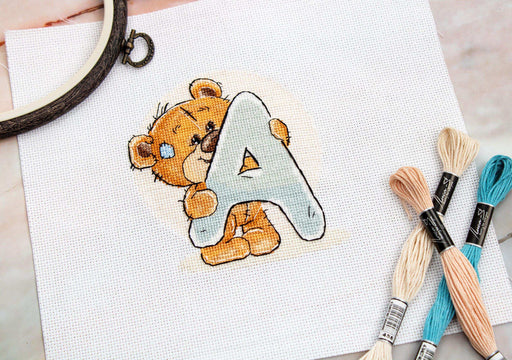 Cross Stitch Kit Alphabet - Luca-S Kit - Letter „A” B1202 Luca-S Cross Stitch Kits - HobbyJobby