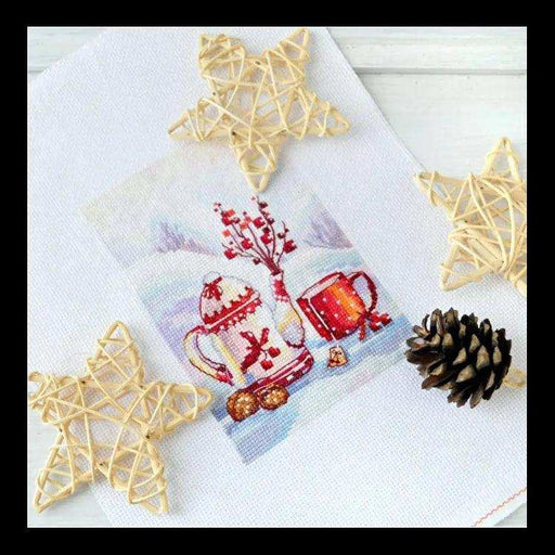 Cross Stitch Kit Andriana - Berry tea, T-08 Andriana Cross Stitch Kits - HobbyJobby