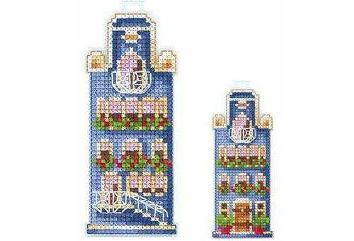 Cross Stitch Kit Andriana - Blue house, H-18 Andriana Cross Stitch Toys - HobbyJobby