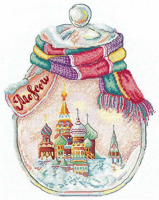 Cross Stitch Kit Andriana - Cities in glass jars , C-07 Andriana Cross Stitch Toys - HobbyJobby