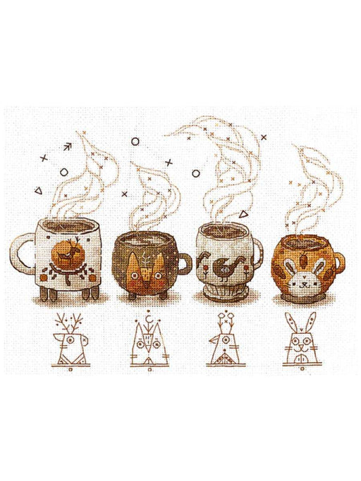 Cross Stitch Kit Andriana - Coffee keepers , C-05 Andriana Cross Stitch Kits - HobbyJobby