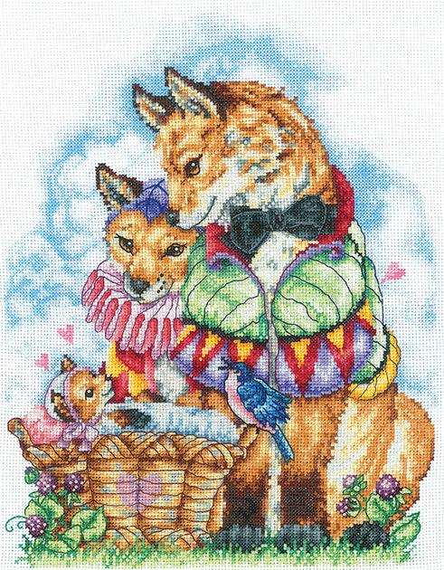 Cross Stitch Kit Andriana - Family Portrait , F-51 Andriana Cross Stitch Kits - HobbyJobby