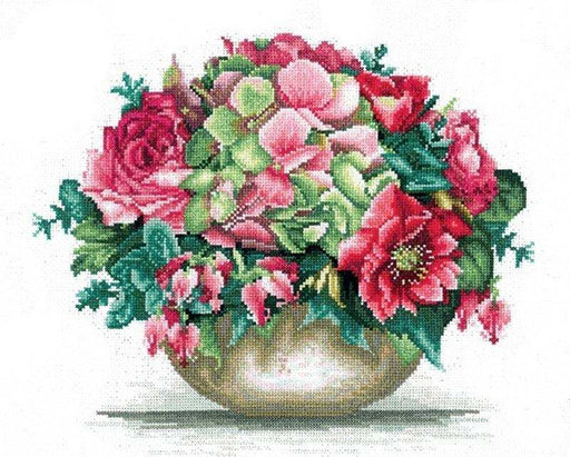 Cross Stitch Kit Andriana - Tender bouquet, H-23 Andriana Cross Stitch Kits - HobbyJobby