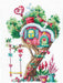 Cross Stitch Kit Andriana - Treehouses Sweet, T-21 Andriana Cross Stitch Kits - HobbyJobby