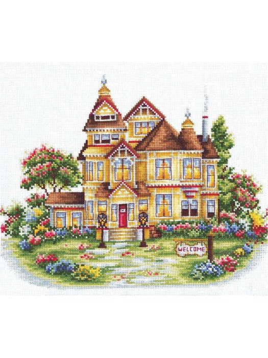 Cross Stitch Kit Andriana - Welcome!, W-19 Andriana Cross Stitch Kits - HobbyJobby