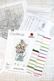 Cross Stitch Kit Luca-S - Bouquet with Roses, B7006
